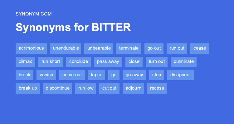Another Word For BITTER Synonyms Antonyms