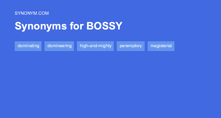 Another Name For Bossy Woman