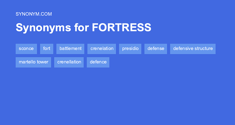 Another Word For FORTRESS Synonyms Antonyms
