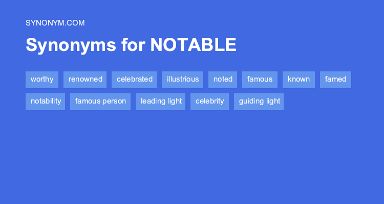 What Is Another Word For Notable