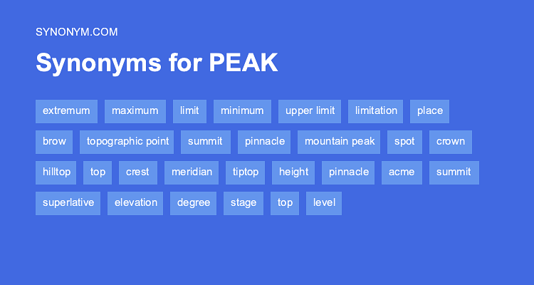 Another Word For Peak