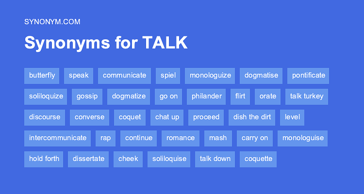 Different Words For Talks About