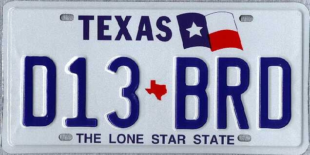 texas license plate database