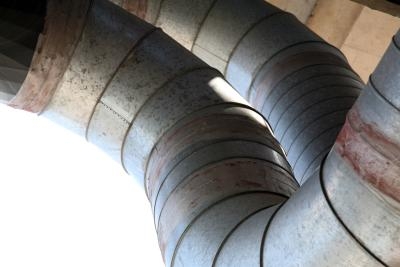 knocking furnace ducts