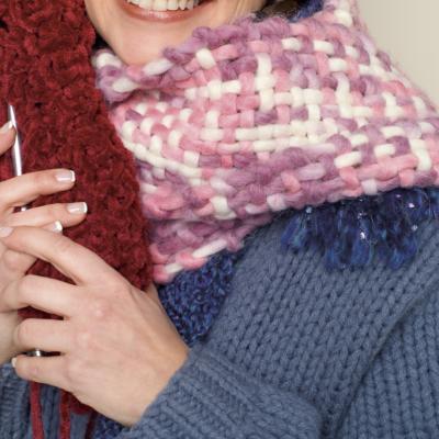How to Knit an Easy Cowl Neck Scarf eHow